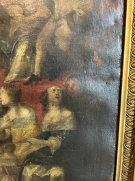 Flemish school, circle of Hieronymus Janssens (1624-1693): The court dance, oil on canvas, 17th C.