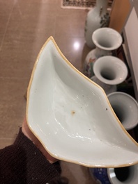 A varied collection of Chinese famille rose and qianjiang cai porcelain, 19th/20th C.