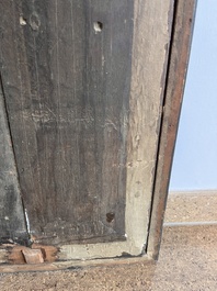 Prague school: The adoration of the magi, oil on panel, 17th C.