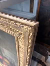 Joseph Geirnaert (1790-1859): 'Chez le notaire', oil on canvas, dated 1837