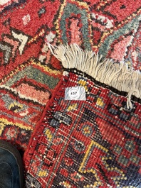 A Persian Heriz rug with 'Ahar' design, wool on cotton, 20th C.