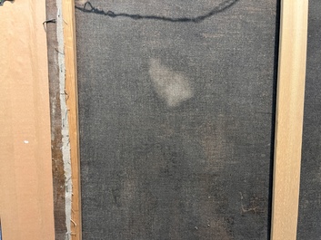 Vlaamse school, in de stijl van Gerard Thomas (1663-1720): Het atelier van de astronoom-geograaf, olie op doek, eerste helft 18de eeuw