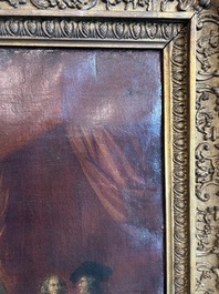 Flemish school, circle of Hieronymus Janssens (1624-1693): The court dance, oil on canvas, 17th C.