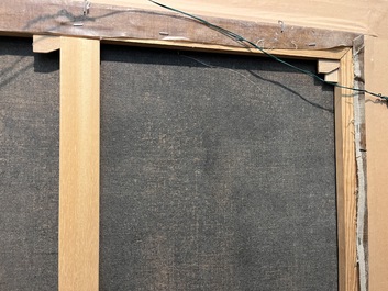 Vlaamse school, in de stijl van Gerard Thomas (1663-1720): Het atelier van de astronoom-geograaf, olie op doek, eerste helft 18de eeuw