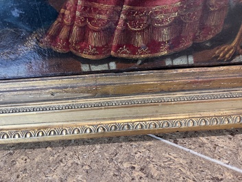 Franse school, navolger van Fran&ccedil;ois de Troy (1645-1730): Portret van Anne Louise B&eacute;n&eacute;dicte de Bourbon als Cleopatra, olie op doek, 18de eeuw