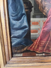 Franse school, navolger van Fran&ccedil;ois de Troy (1645-1730): Portret van Anne Louise B&eacute;n&eacute;dicte de Bourbon als Cleopatra, olie op doek, 18de eeuw