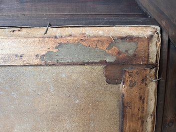 Joseph Geirnaert (1790-1859): 'Chez le notaire', oil on canvas, dated 1837