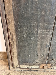 Prague school: The adoration of the magi, oil on panel, 17th C.