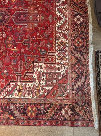 A Persian Heriz rug with 'Ahar' design, wool on cotton, 20th C.