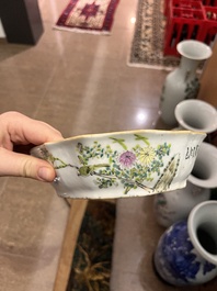 A varied collection of Chinese famille rose and qianjiang cai porcelain, 19th/20th C.