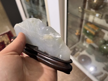 Three Chinese hardstone carvings, 19th/20th C.