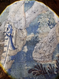 A fragment of a Flemish wall tapestry, Brussels or Oudenaarde, 17th C.