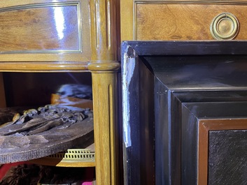 Flemish school, follower of David Teniers (1610-1690): The rich man being led to hell, oil on canvas, ca. 1700