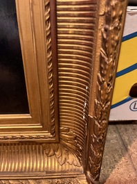 Ad&egrave;le Evrard (1792-1889): Hunting still life with grapes and poultry, oil on panel, dated 1820