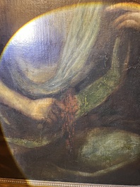 European school: The penance of Mary Magdalene, oil on canvas, ca. 1700