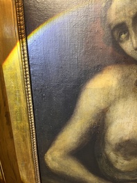 European school: The penance of Mary Magdalene, oil on canvas, ca. 1700