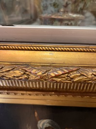 Ad&egrave;le Evrard (1792-1889): Hunting still life with grapes and poultry, oil on panel, dated 1820