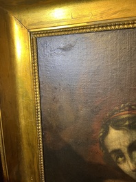 European school: The penance of Mary Magdalene, oil on canvas, ca. 1700