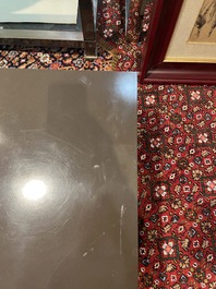 A rectangular design coffee table in the style of Willy Rizzo, 3rd quarter 20th C.