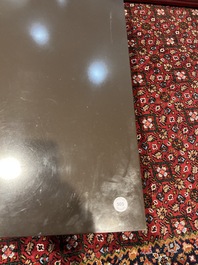 A rectangular design coffee table in the style of Willy Rizzo, 3rd quarter 20th C.