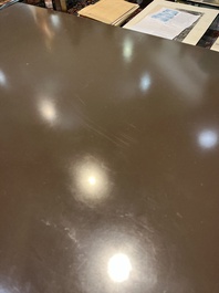 A rectangular design coffee table in the style of Willy Rizzo, 3rd quarter 20th C.