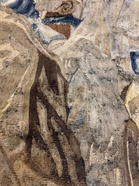 A fragment of a Flemish wall tapestry, Brussels or Oudenaarde, 17th C.