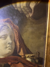 Frans van Kuyck (1852 - 1915): Still life in the artist's studio, oil on canvas, dated June 3 1869