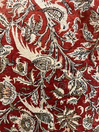 A Persian Qom (Qum/Ghom) silk rug with 'Mihrab' design, 20th C.