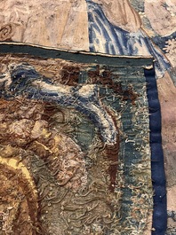 A fragment of a Flemish wall tapestry, Brussels or Oudenaarde, 17th C.