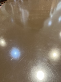 A rectangular design coffee table in the style of Willy Rizzo, 3rd quarter 20th C.