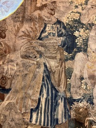 A fragment of a Flemish wall tapestry, Brussels or Oudenaarde, 17th C.