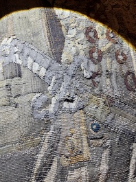 A fragment of a Flemish wall tapestry, Brussels or Oudenaarde, 17th C.