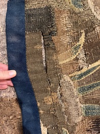 A fragment of a Flemish wall tapestry, Brussels or Oudenaarde, 17th C.