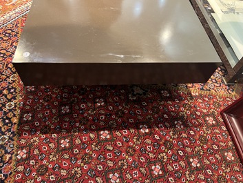 A rectangular design coffee table in the style of Willy Rizzo, 3rd quarter 20th C.