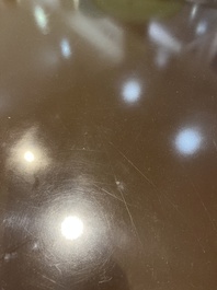 A rectangular design coffee table in the style of Willy Rizzo, 3rd quarter 20th C.