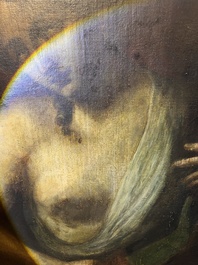 European school: The penance of Mary Magdalene, oil on canvas, ca. 1700