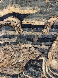 A Flemish verdure wall tapestry with two swans in a lake, probably Oudenaarde, late 17th C.