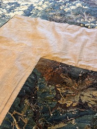 A Flemish verdure wall tapestry with two swans in a lake, probably Oudenaarde, late 17th C.