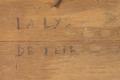 Modest Huys (1874-1932): 'La Lys - De Leie', huile sur panneau