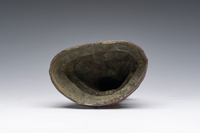 Bouddha assis en bronze dor&eacute; et laqu&eacute;, Chine, Ming