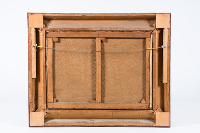 Isidore Meyers (1836-1917): Paysage au moulin &agrave; eau, huile sur toile