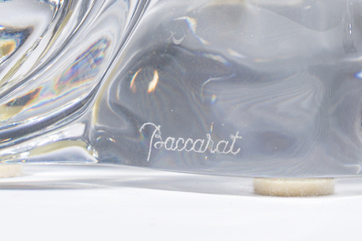 A French six-piece Baccarat crystal nativity set consisting of Mary, Joseph, Jesus and the three kings, 20th C.