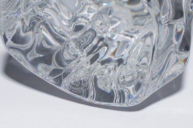 A French six-piece Baccarat crystal nativity set consisting of Mary, Joseph, Jesus and the three kings, 20th C.