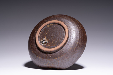 Three Japanese studio pottery vases and a bowl, Showa, 20th C.