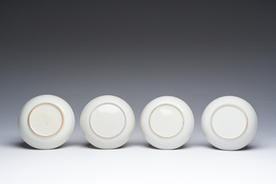 Collection vari&eacute;e en porcelaine de Chine bleu, blanc et famille rose, Kangxi/Qianlong