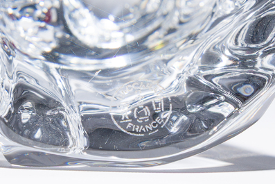 A French six-piece Baccarat crystal nativity set consisting of Mary, Joseph, Jesus and the three kings, 20th C.