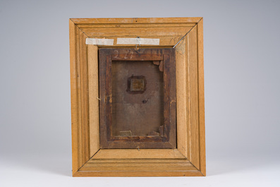 Flemish school: Democritus, oil on canvas, 18th C.