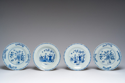 A varied collection of Chinese blue, white and Canton famille rose porcelain, 18th/20th C.