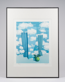 Ren&eacute; Magritte (1898-1967, after): 'Le beau monde', lithograph in colours, ed. 229/275, dated 2011
