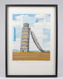 Ren&eacute; Magritte (1898-1967, after): 'Souvenir de voyage', lithograph in colours, ed. 162/275, dated 2011
